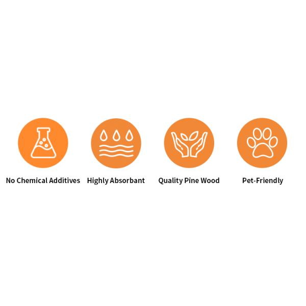 6mm*30mm Dust Free Biodegradable Pine Cat Litter for Small Pet Cats and Other Animals