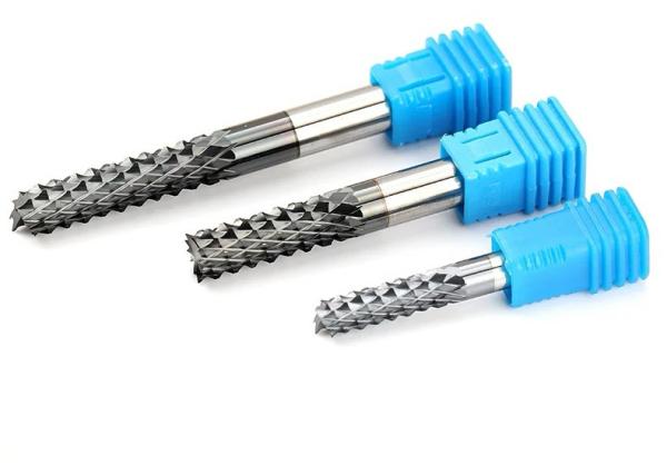 Cortador de moagem de PCD revestido com diamante Cortador de moagem de grafite de fibra de vidro de fibra de carbono