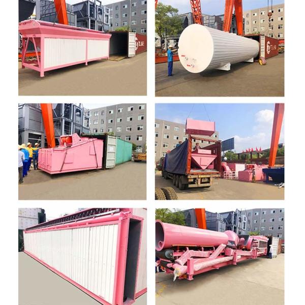 завод мобильного асфальта горелки угля 120T/H 1500kg/Batch смешивая