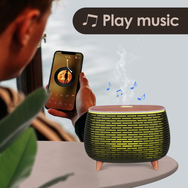 Original Factory Offer Smart Electric Home 400ml Music BT Essential Aroma Ultrasonic Oil Diffuser Cool Mist Humidifier