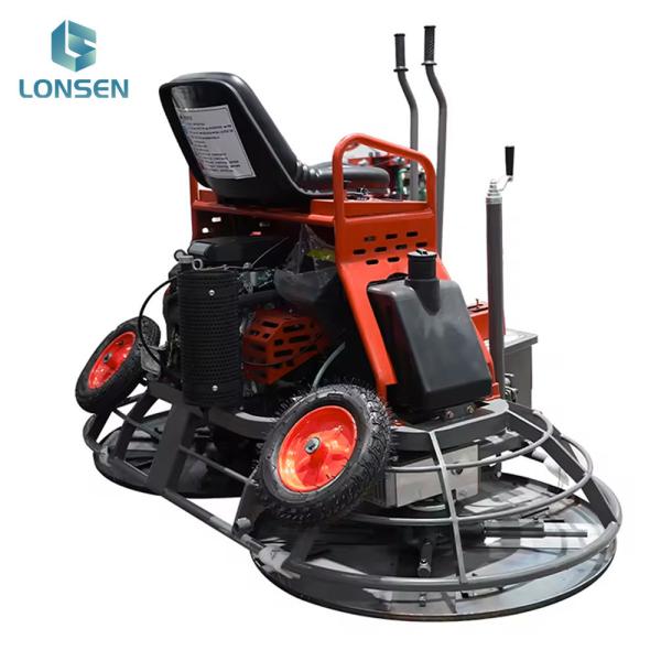 Gasoline Hongda GX690 Engine Construction Works Concrete Ride On Power Trowel for Smooth and Even Surface Finishing