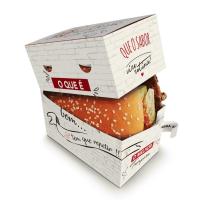 Boîtes de hamburgers en papier déchiré