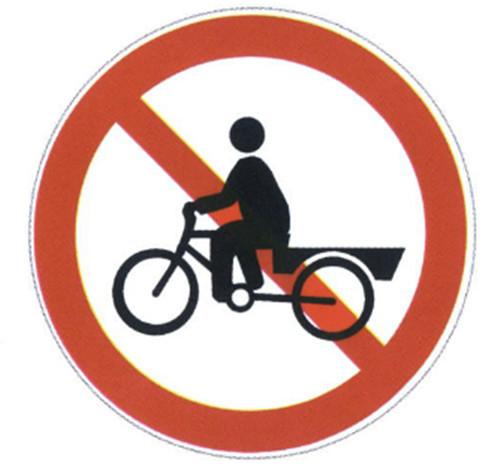Sale Non-motor Vehicles Prohibition Driving Signs Reflective Film Round Metal Cards