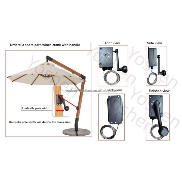Easy to Install Patio Umbrella Crank Handle Replacements