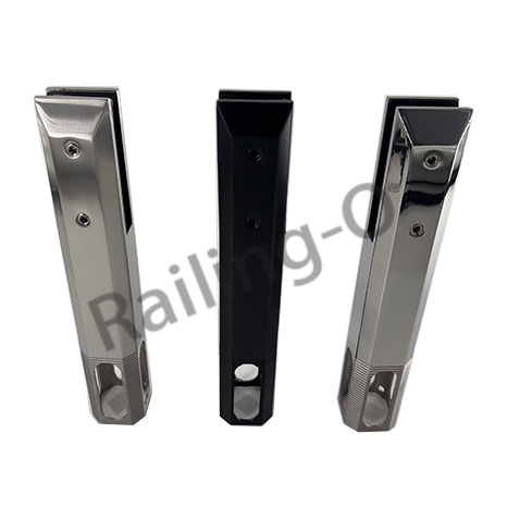 Core Drilled Square Glass Spigot H286 with EPDM Gasket 2205 Duplex NATA Tested for Pool Balustrade QAF-S020