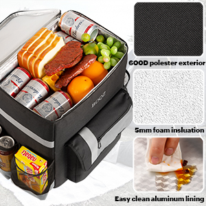 Insulated Pizza Delivery Bag Moisture Free For Catering Food Delivery, Restaurant, Cookouts Red picnic Bags