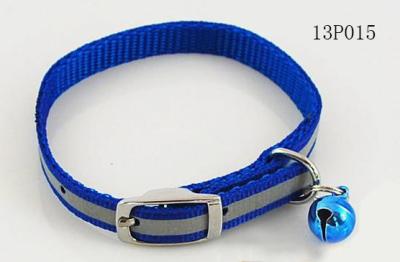 Blue Fashion Webbing Rope Dog Leash With Small Bell And Buckle 3cm Width