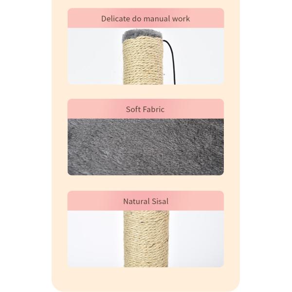 Cat Climbing Sustentable Sisal Árbol Cat Scratcher Ball Pst para gatos