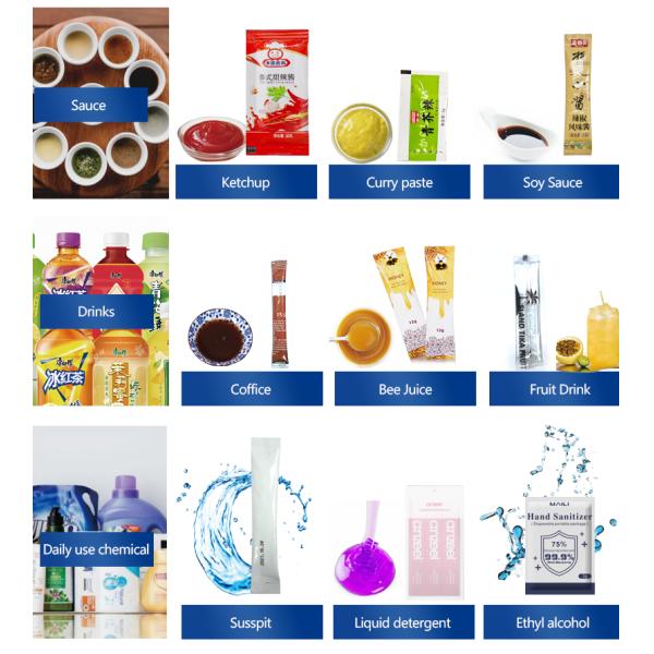 Electric Small Peanut Sauce Packing Machine 10-100ml/bag