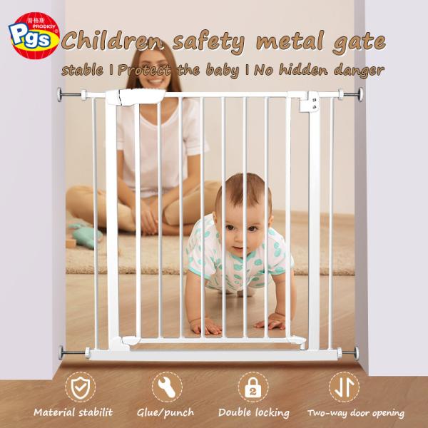 Baby Safety Metal Doorway Gate Safety Dog Gate For Stairs Adjustable Width Safety Gate For Child