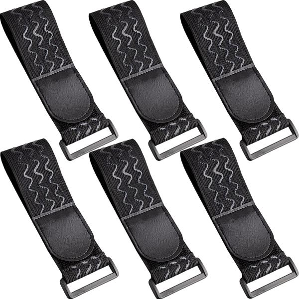 Cintas elásticas con tiras antideslizantes para mangueras, cuerdas, bicicletas, equipaje, camping, esteras de yoga