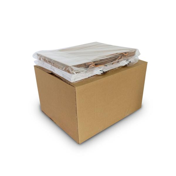 BSCI Sedex Recyclable Yellow Kraft Paper Bags With Handles