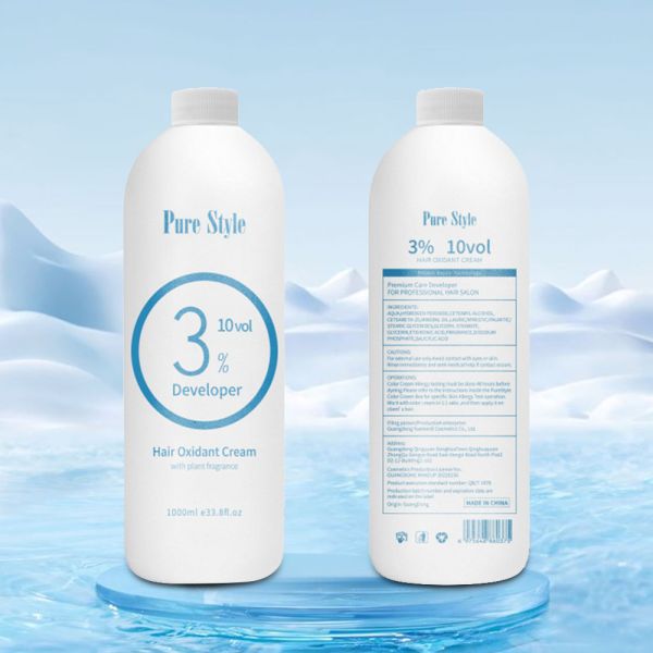 PureStyle 1000ml Professional Peroxide Developer Best Price Wholesale Natural Hair Oxidant Cream OEM/ODM Hair Color Manufacturer