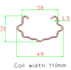 Rolo dos cargos do vinhedo que forma o rolo do perfil da movimentação Chain da máquina que forma a máquina