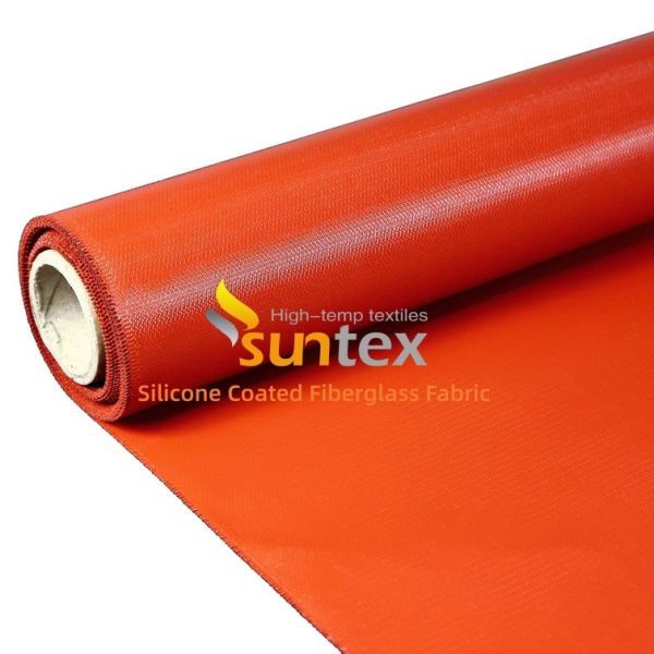 Double Sided Silicone Coated Fiberglass Fabric with Enhanced Durability and 50 m / 100 m Roll Length