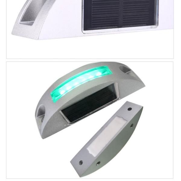 Luz solar de luz intermitente LED blanca de alta visibilidad para la seguridad vial