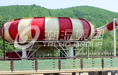 Colored Fiberglass Custom Water Slides , Adult Long Water Slide