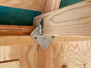 Hurricane Ties for Rafters Heavy Duty Galvanized Joist Hangers Hurricane Straps for Wooden Joists Timber Structures