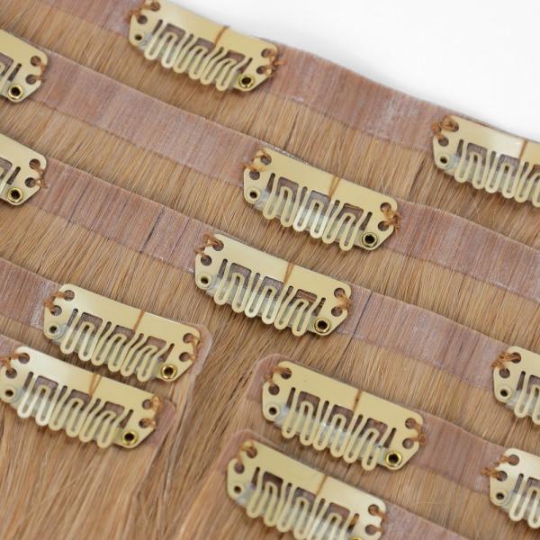 Seamless Clip Ins Vietnamese Hair Extensions with Pre-Bonded Style Clips and Tangle No