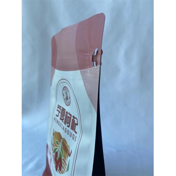 Snacks Food Packaging Pouches Spout UV Surface Metalized With One Side Zipper