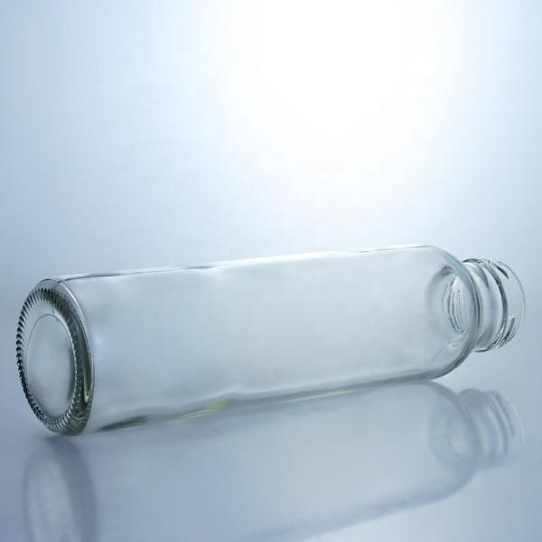 Metal Screw Cap 150ml 250ml 350ml 500ml Clear Glass Bottle for Cold Pressed Juice