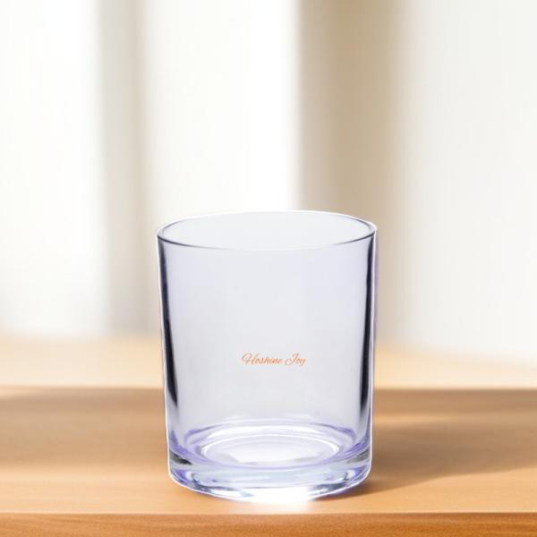 Candeeiros de vidro de cor púrpura Votive Jars 16OZ Superfícies lisas
