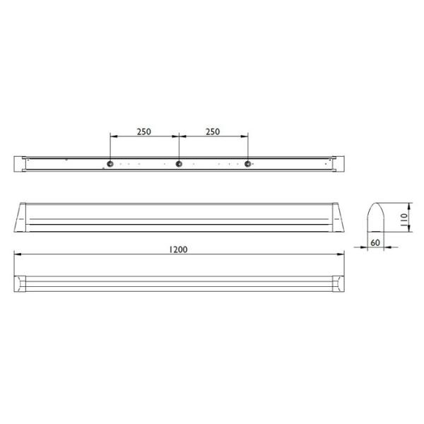 IP54 Clean Room Ceiling Panels Cleaning Lamp Environmental Protection
