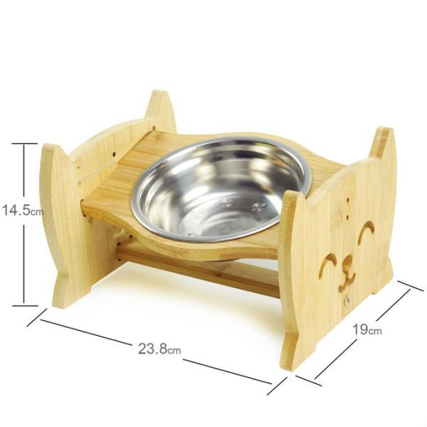 19cm 23.8cm Stainless Steel Elevated Dog Bowls BPA Free