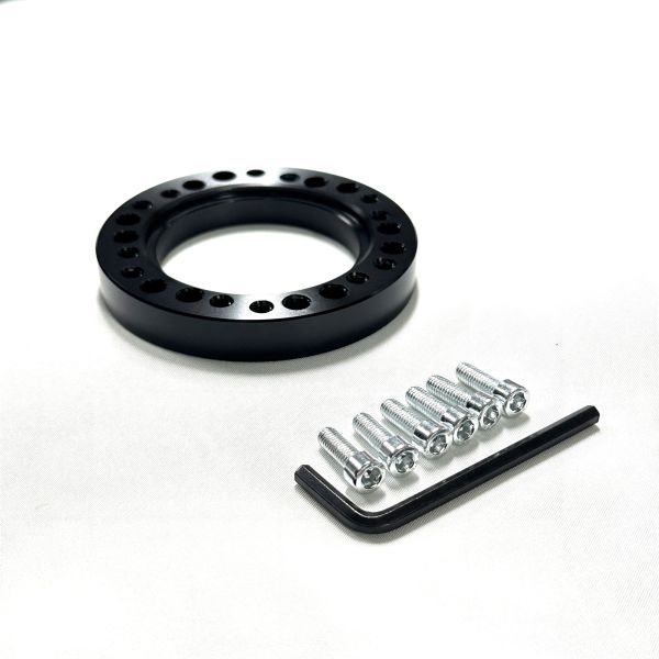 12.5MM Aftermarket Quick Release Steering Wheel Adapter Spacer Forged 6061 Aluminum PCD 74mm