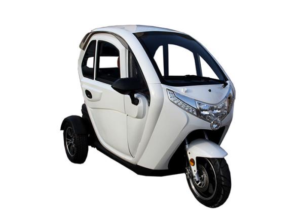 Disc Brake Enclosed 3 Wheel Motorcycle , 1500 W OEM Enclosed Bicycle Car