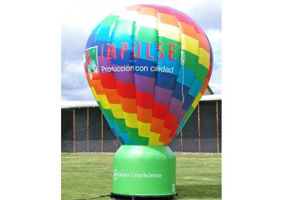 Colorful Custom Advertising Balloons Rainbow Pattern Ground Ball Type