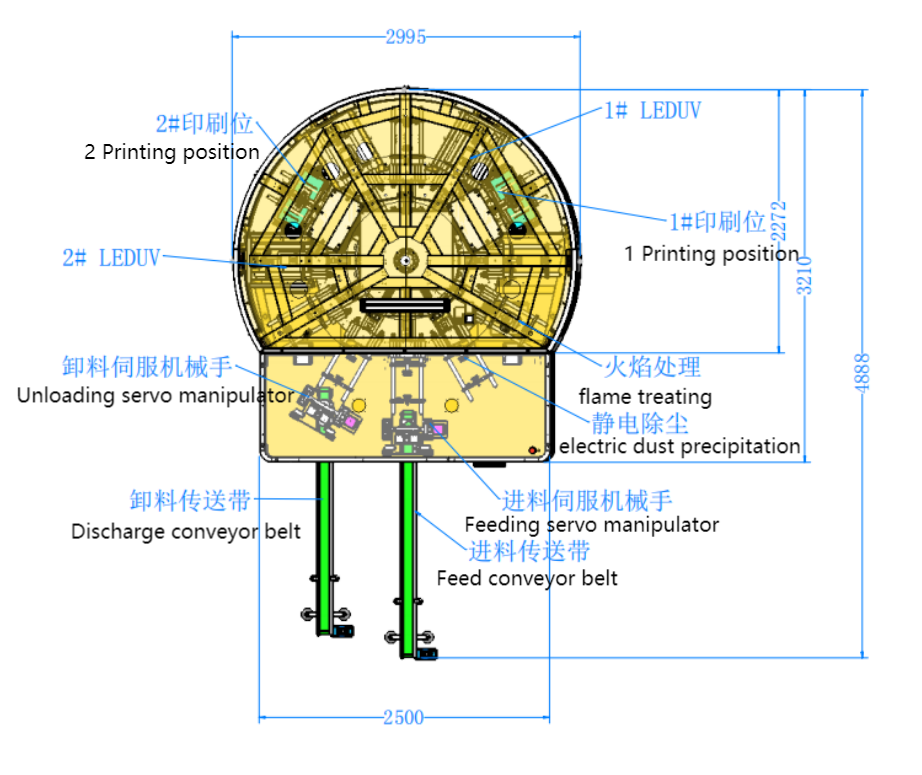 2 Color Automatic Servo Vertical Screen Printing Machine High Precision For Plastic Bottles
