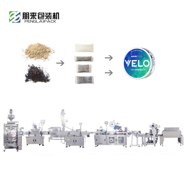 Automatic Snus Powder Packaging Machine with Mouthpiece Lip Smoke Packaging Machine
