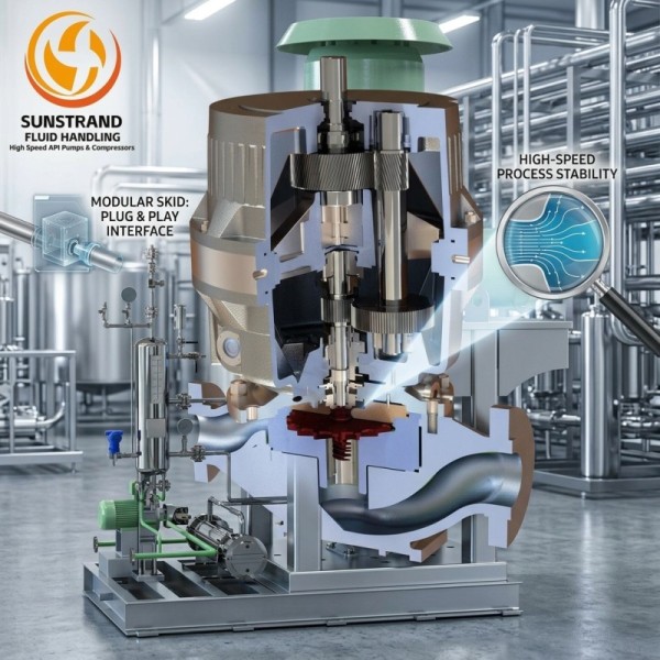Reactor Feed High Speed Centrifugal Pump 200 kW API 610 OH6 55 M3/Hr Hydrogen Service Hastelloy