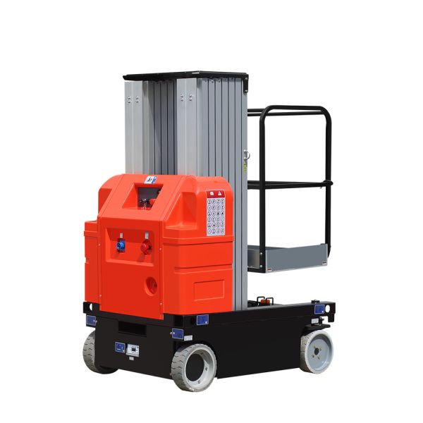 Single Double Man Vertical Mast Boom Lift Autonomous Aerial Cherry Picker Platform