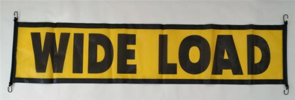 Vertical Pvc Vinyl Banners With Bungee Cords / Vinyl Yard Signs For Hauling Large Loads