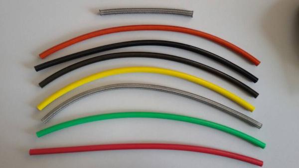 PU cover stainless steel braided flexible brake hose line