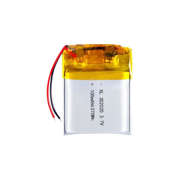 302020 3.7V100mAh Lithium Polymer Battery Rechargeable Lipo Cell for Bluetooth Earphone, Smart Watch, and Small Electronics