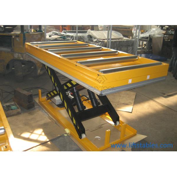 Elevador estacionário da pálete do carro hidráulico elétrico do elevador da tabela equipado com a parte superior 1.1kw do transporte