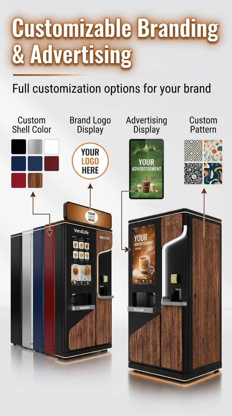 Commercial Self-Service Beverage Vending Machine for Fresh Drinks | Intelligent Coffee & Juice Retail Equipment Manufacturer