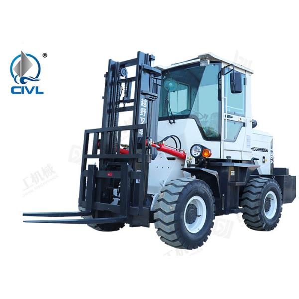 3 Ton Off Road Internal Combustion Forklift / Field Forklifts Rugged Mountain Road Railway Construction Forklift
