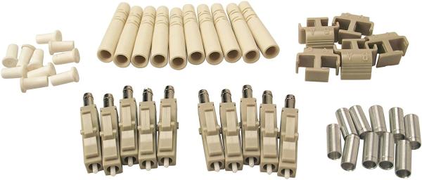 LC Duplex Fiber Optic Connectors One Piece Unassembled SM MM For 3.0mm Cable