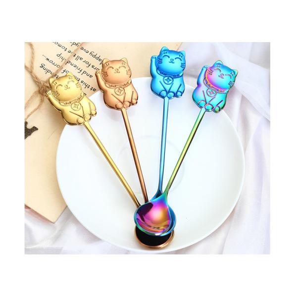 High End Creative Cute Cat Spoon / Gift Coffee Stirring Spoon Wear Resistance