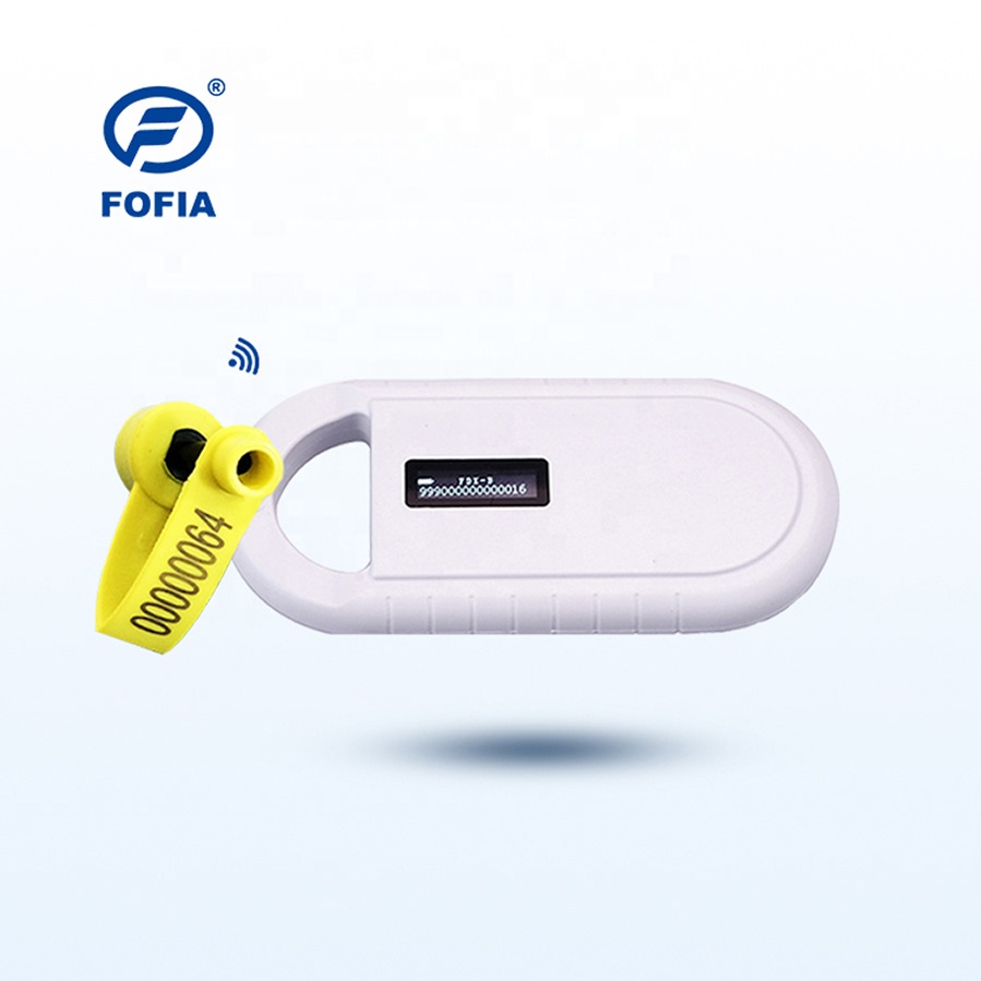 Handheld Plastic Animal Microchip RFID Card Reader PT160 134.2kHz OLED Screen USB Lithium Battery CE Certified ISO 11784/11785