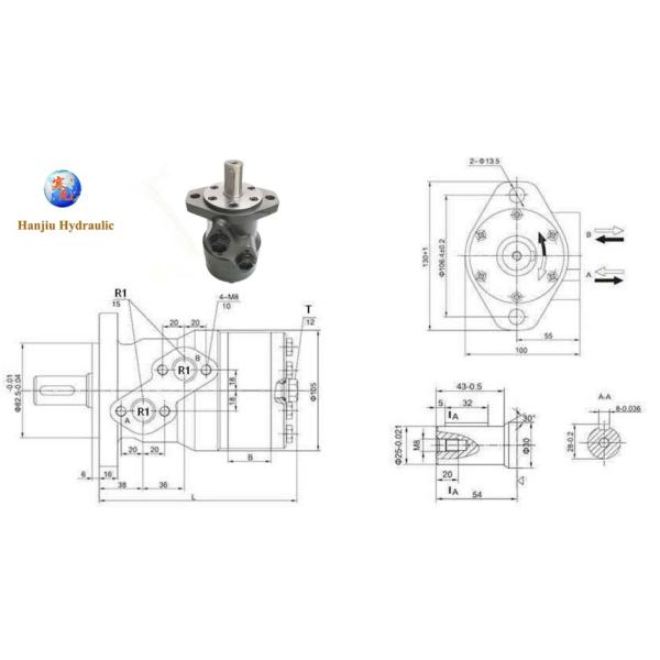 части жидкой силы двигателя БМР вала 25мм/25.4мм гидравлические гидравлические запасные