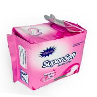 Les femmes sur la nuit absorbance serviettes hygiéniques serviettes hygiéniques 100% coton biologique