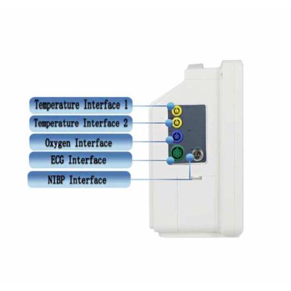 Multi Parameter Patient Monitor with Built-in Lithium Battery Anti-ESU and Anti-defibrillator for Adult Pediatric Neonatal Patients