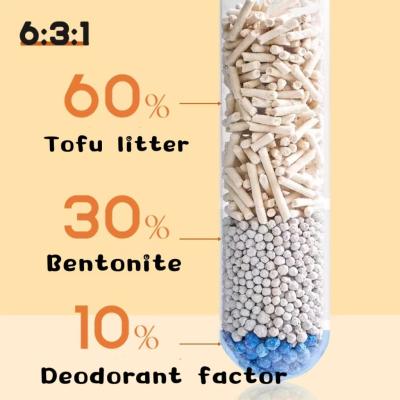 100 Natural Mixed Cat Litter Biodegradable Dust Free Cat Litter