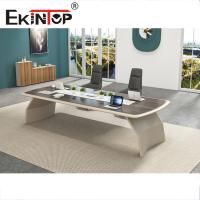 Móveis de escritório Mesa de conferência para 6 pessoas Mesa de reunião com metal