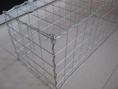 Silver Wire Gabion Baskets , Gabion Wall Cages For Rock Retaining Walls
